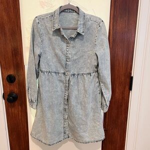Denim Long-Sleeve Dress